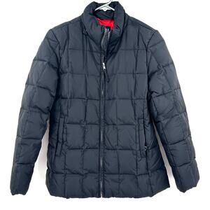Gap Size XS Coat‎ Black Quilted Down Puffer Full Zip Winter Outdoors Insulated